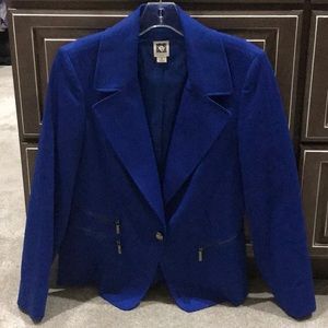 Beautiful Anne Klein Royal Blue Blazer
